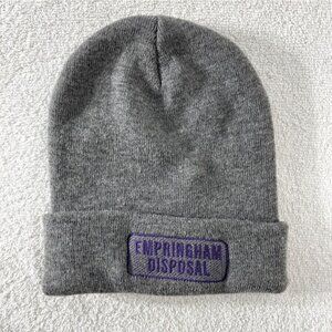5/$25 Embroidered Empringham Unisex Grey Toque Beanie Winter Hat